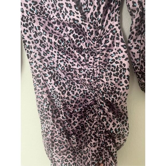 Maje Draped leopard-print dress NEW NWT - Picture 11 of 12